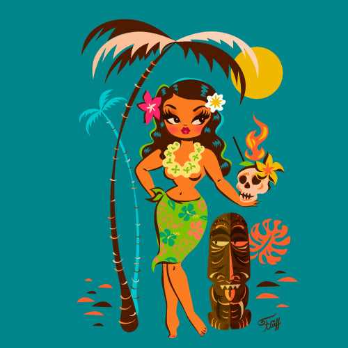 Tiki Temptress • with Skull Mug