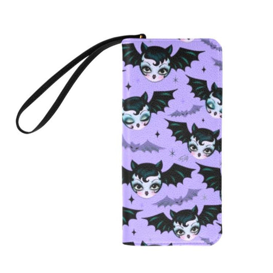 Vampire Bat Dolly Purple • Clutch Wallet