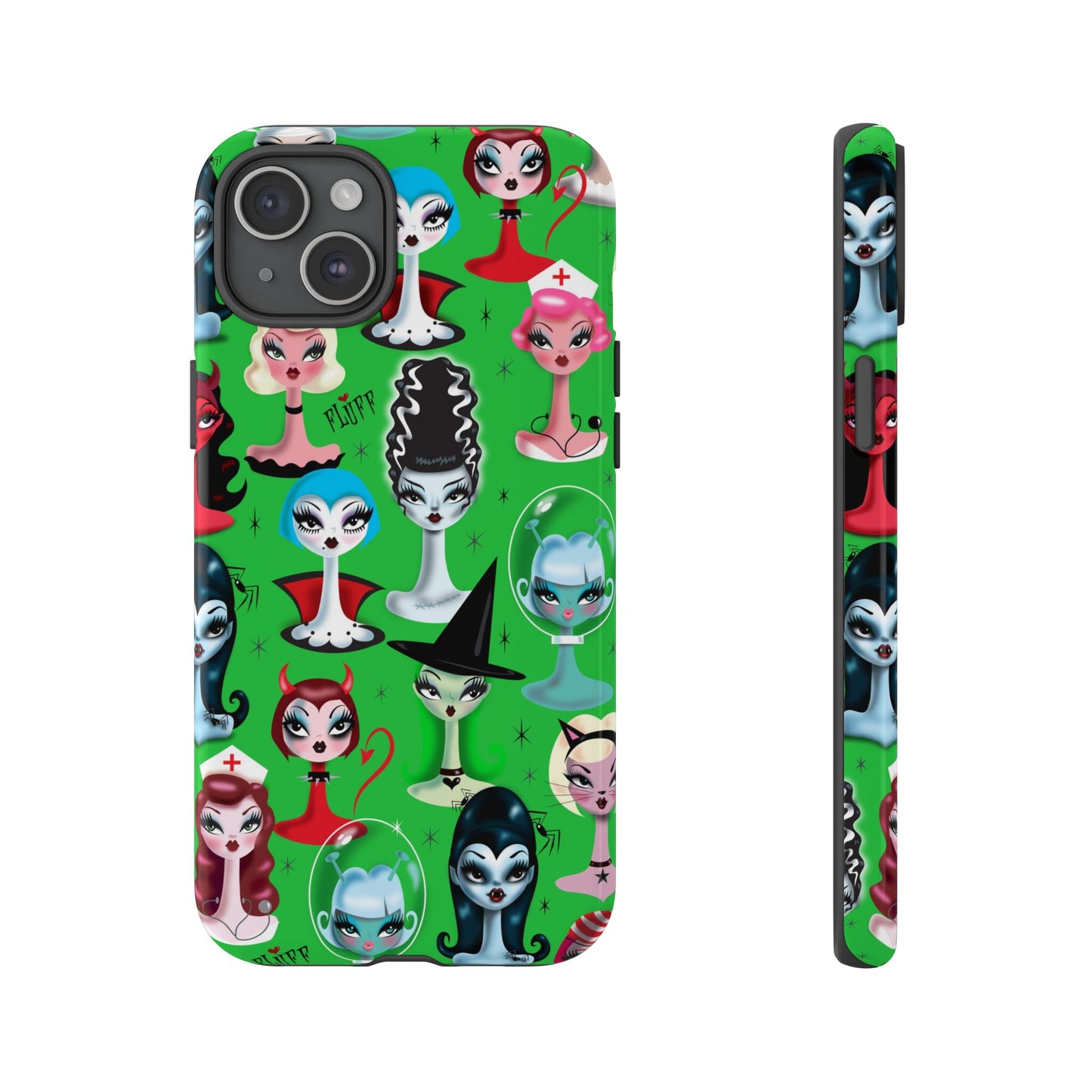 Spooky Dolls Green • Tough Phone Case