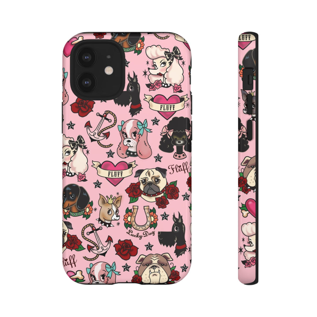 Tattoo Pooch Pink • Tough Phone Case
