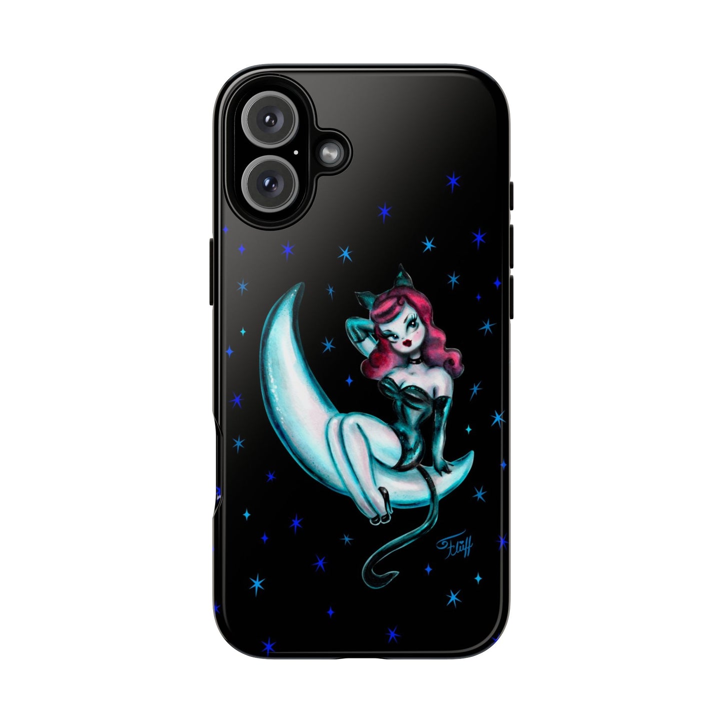 Kitten on the Moon • Tough Phone Case