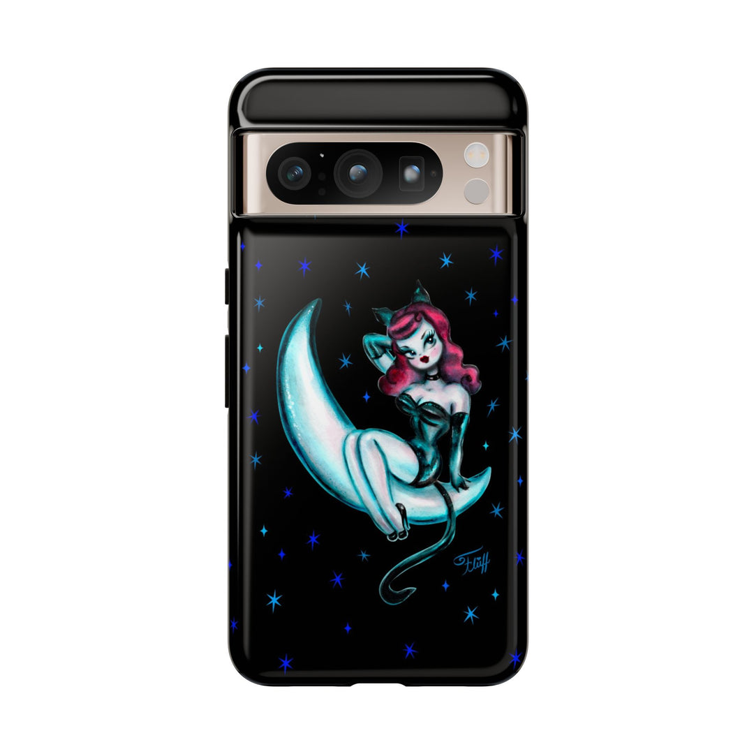 Kitten on the Moon • Tough Phone Case