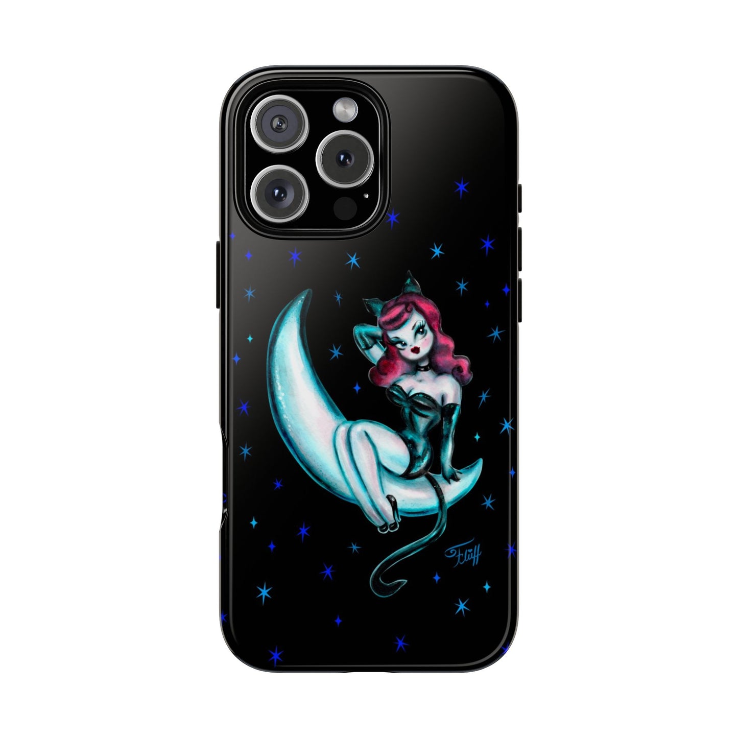 Kitten on the Moon • Tough Phone Case