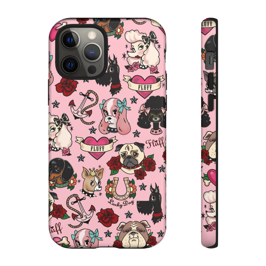 Tattoo Pooch Pink • Tough Phone Case