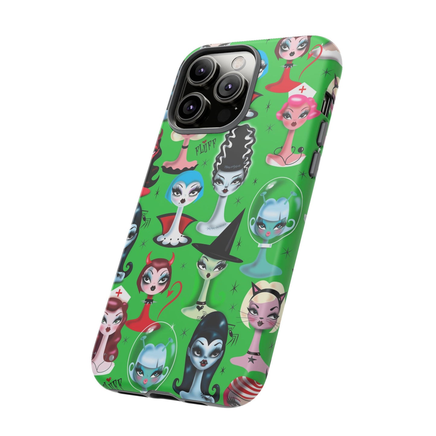 Spooky Dolls Green • Tough Phone Case