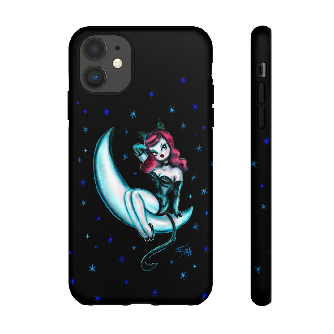 Kitten on the Moon • Tough Phone Case