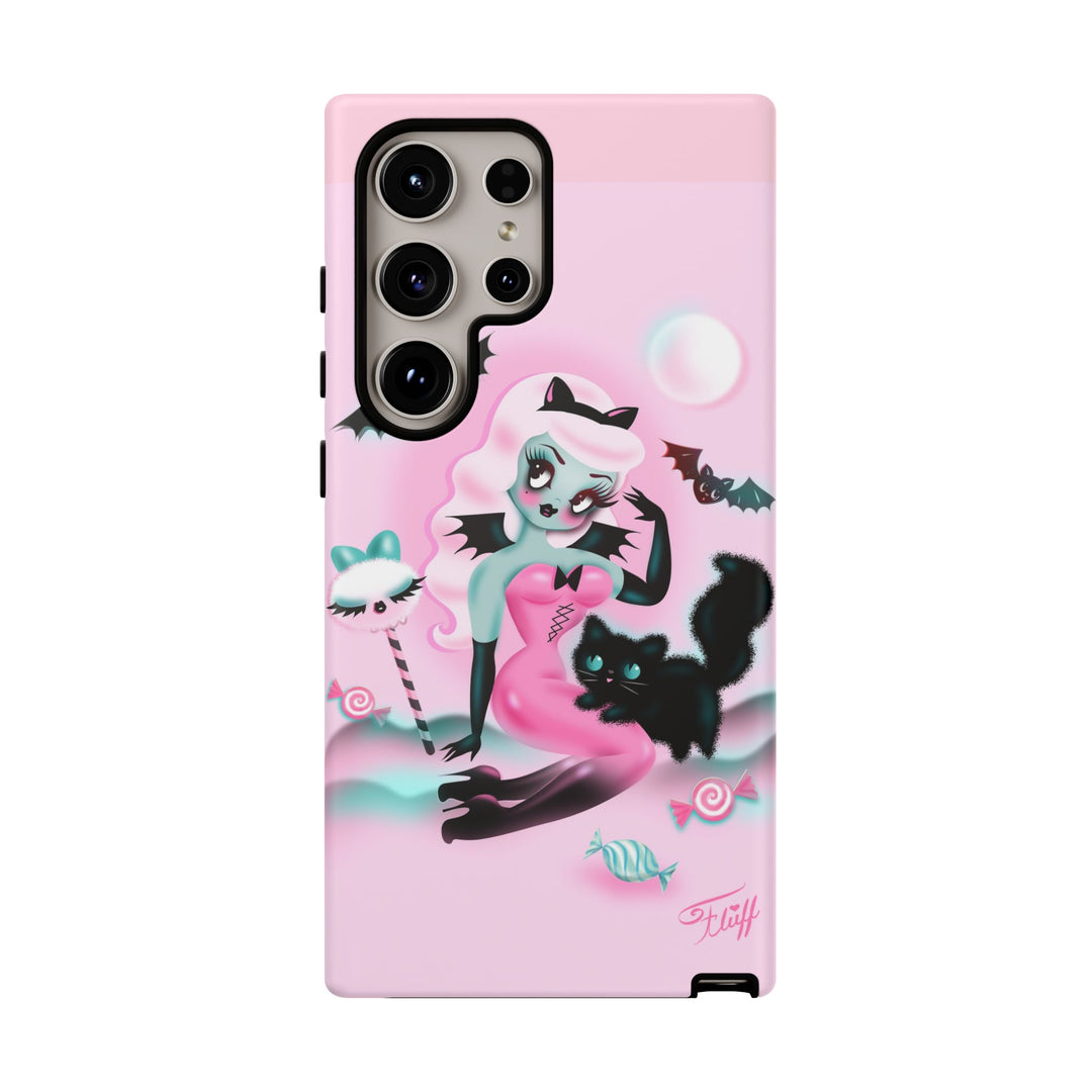 Pastel Candy Vampire with Kitty • Tough Phone Case