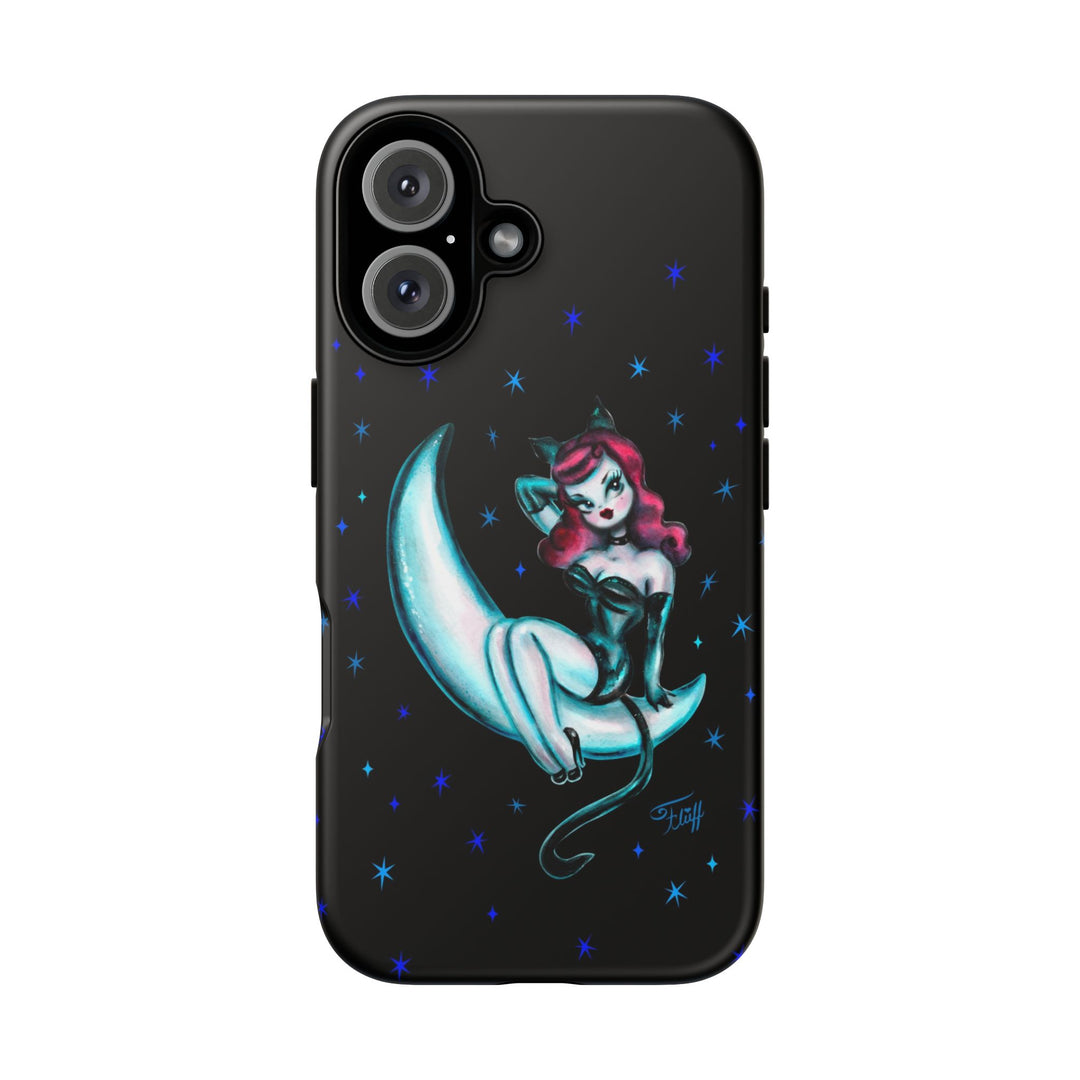 Kitten on the Moon • Tough Phone Case