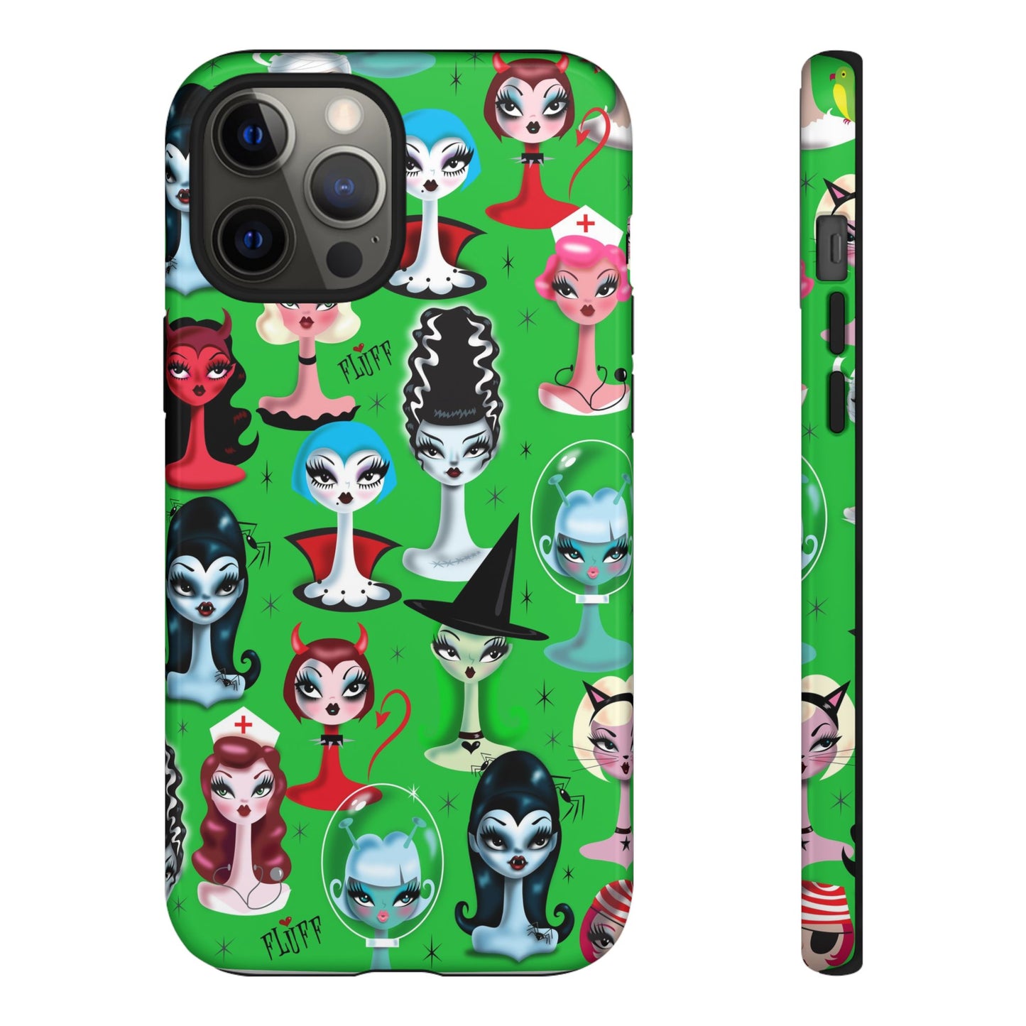 Spooky Dolls Green • Tough Phone Case