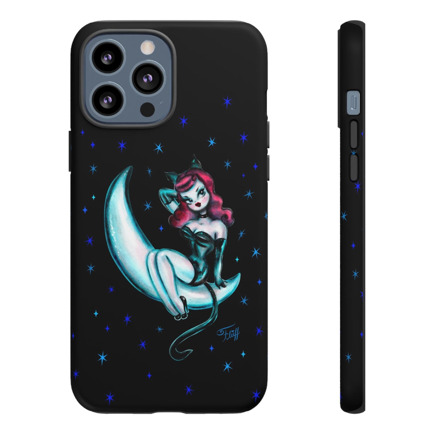 Kitten on the Moon • Tough Phone Case