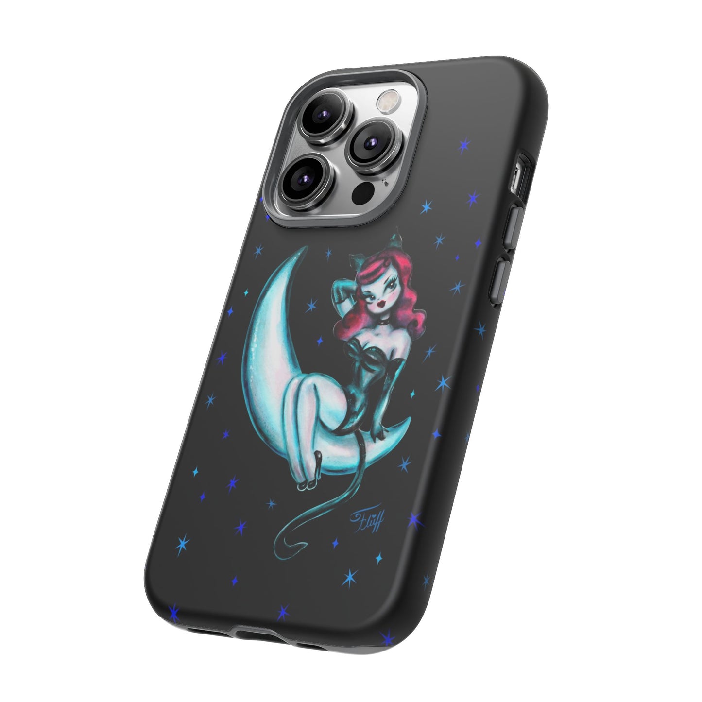 Kitten on the Moon • Tough Phone Case