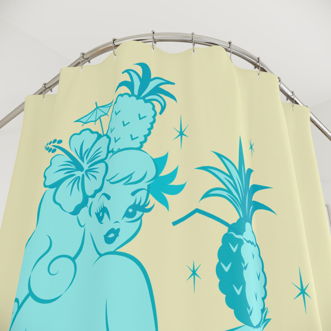 Pineapple Mermaid Grotto • Shower Curtain