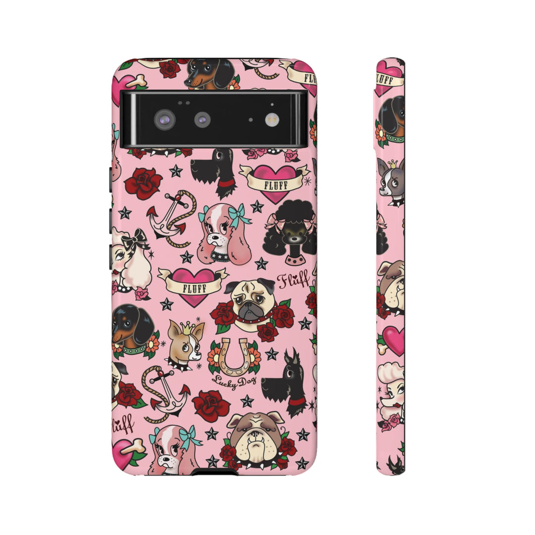 Tattoo Pooch Pink • Tough Phone Case