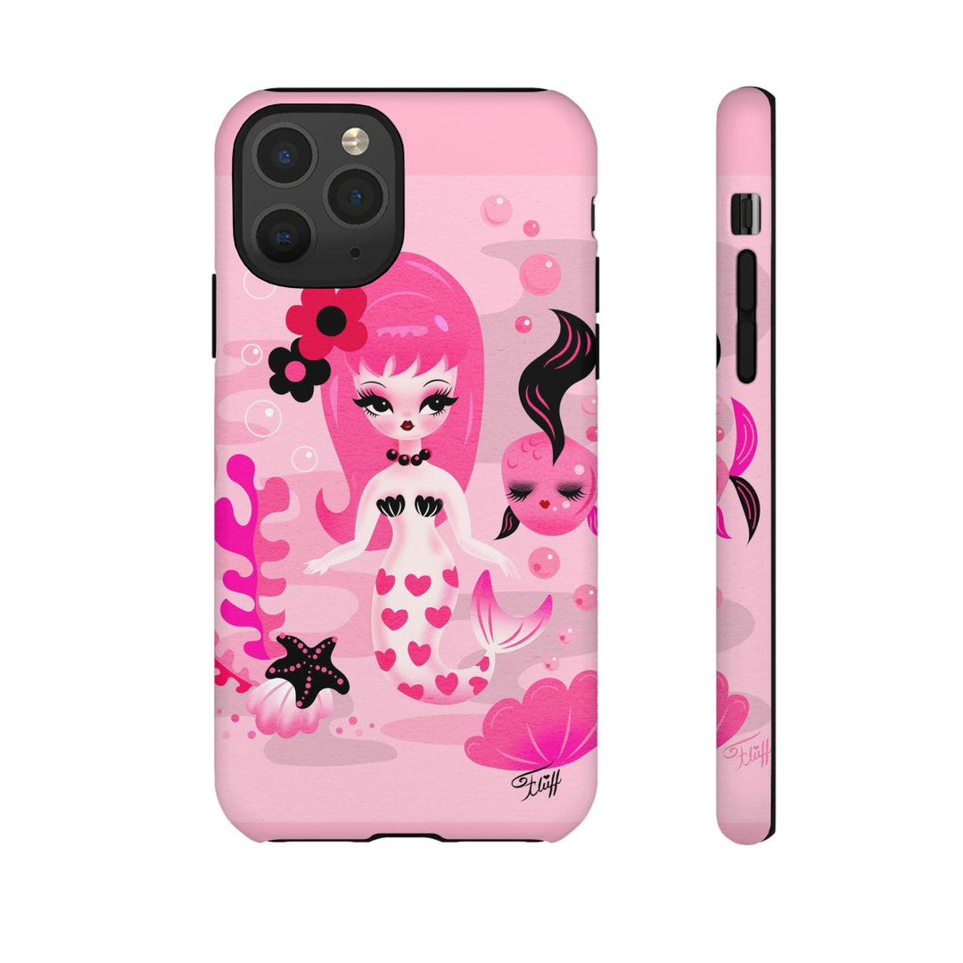 Pink Mod Mermaid • Tough Phone Case