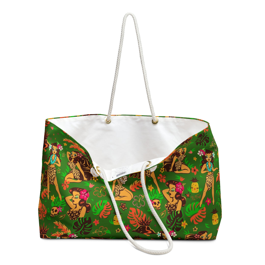 Tiki Temptress on Green • Weekender Bag
