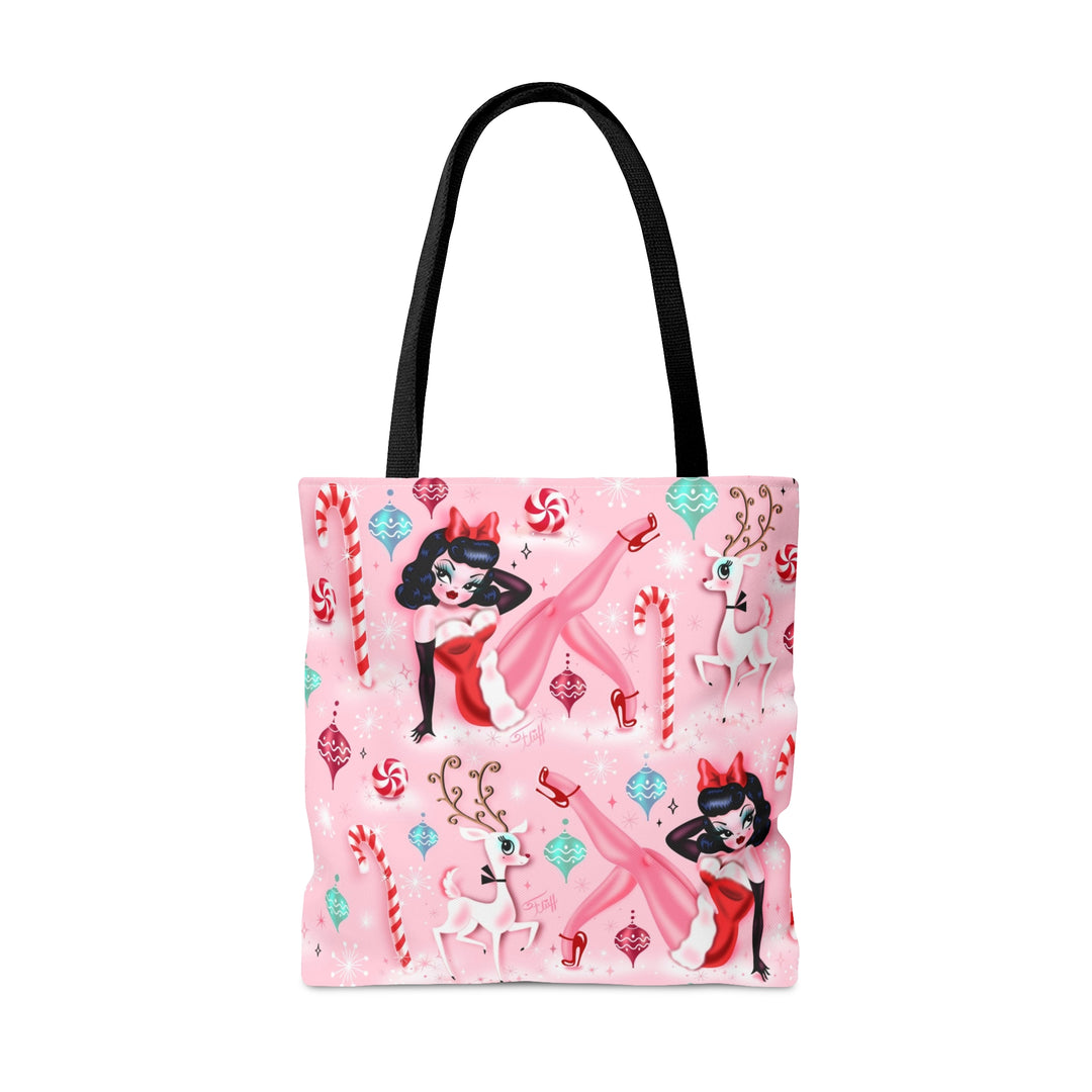 Christmas Pinup Girl • Tote Bag