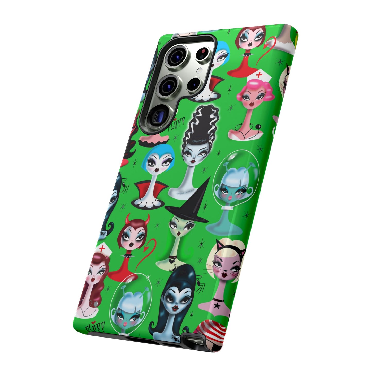 Spooky Dolls Green • Tough Phone Case