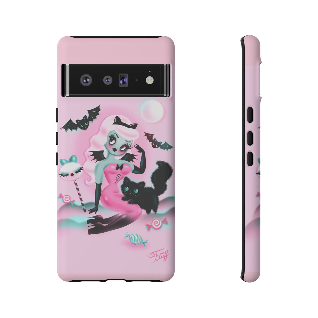 Pastel Candy Vampire with Kitty • Tough Phone Case