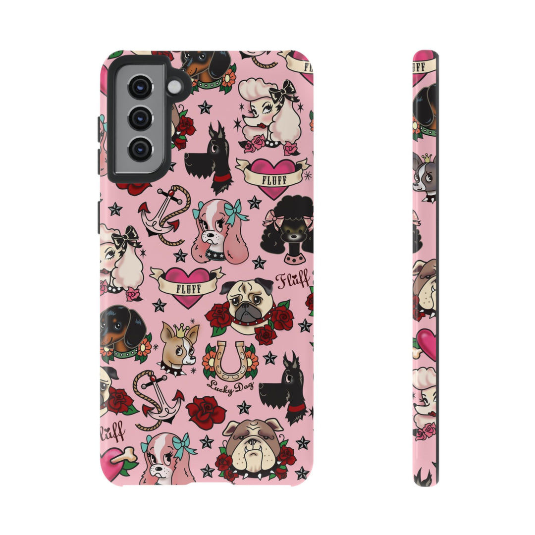 Tattoo Pooch Pink • Tough Phone Case