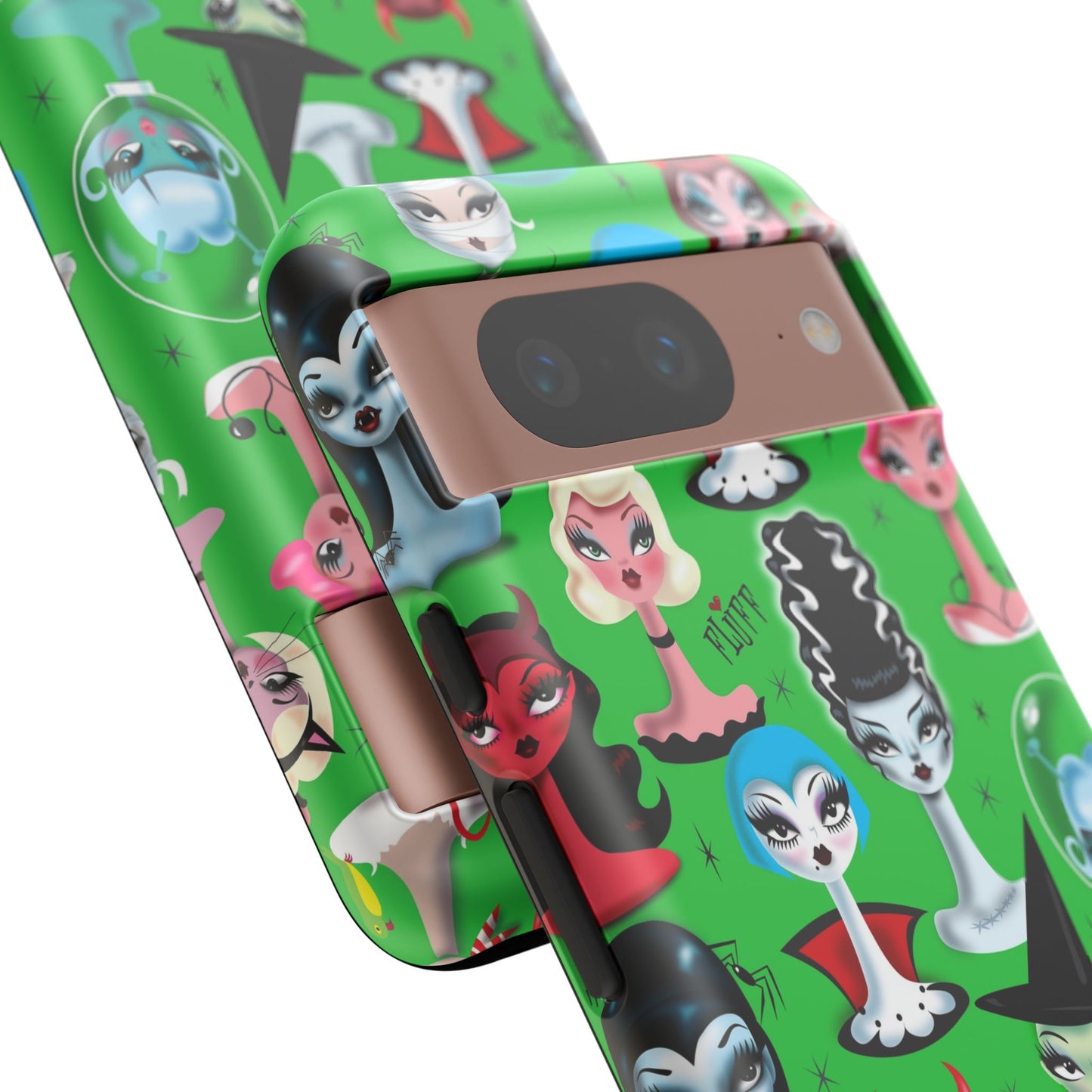 Spooky Dolls Green • Tough Phone Case