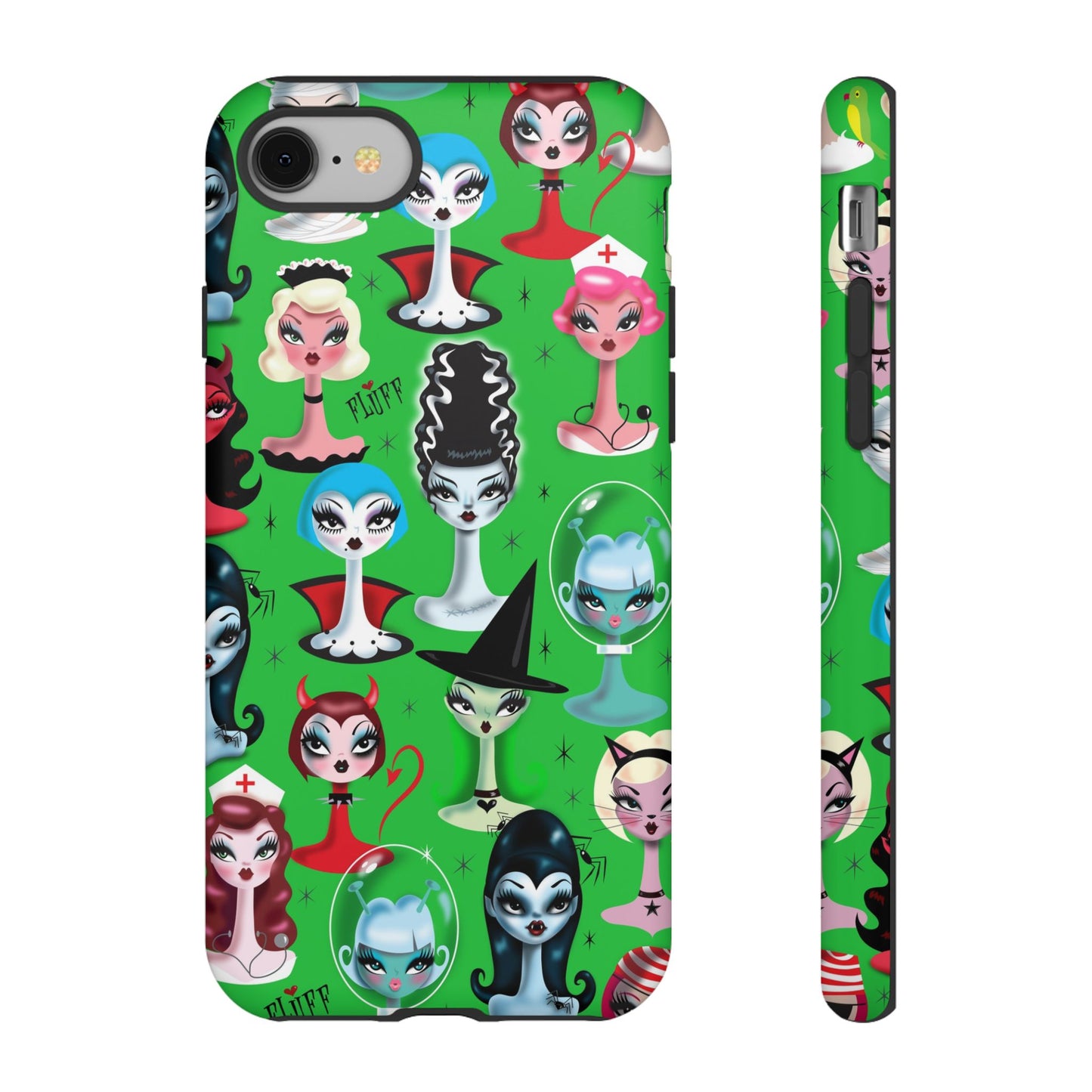 Spooky Dolls Green • Tough Phone Case