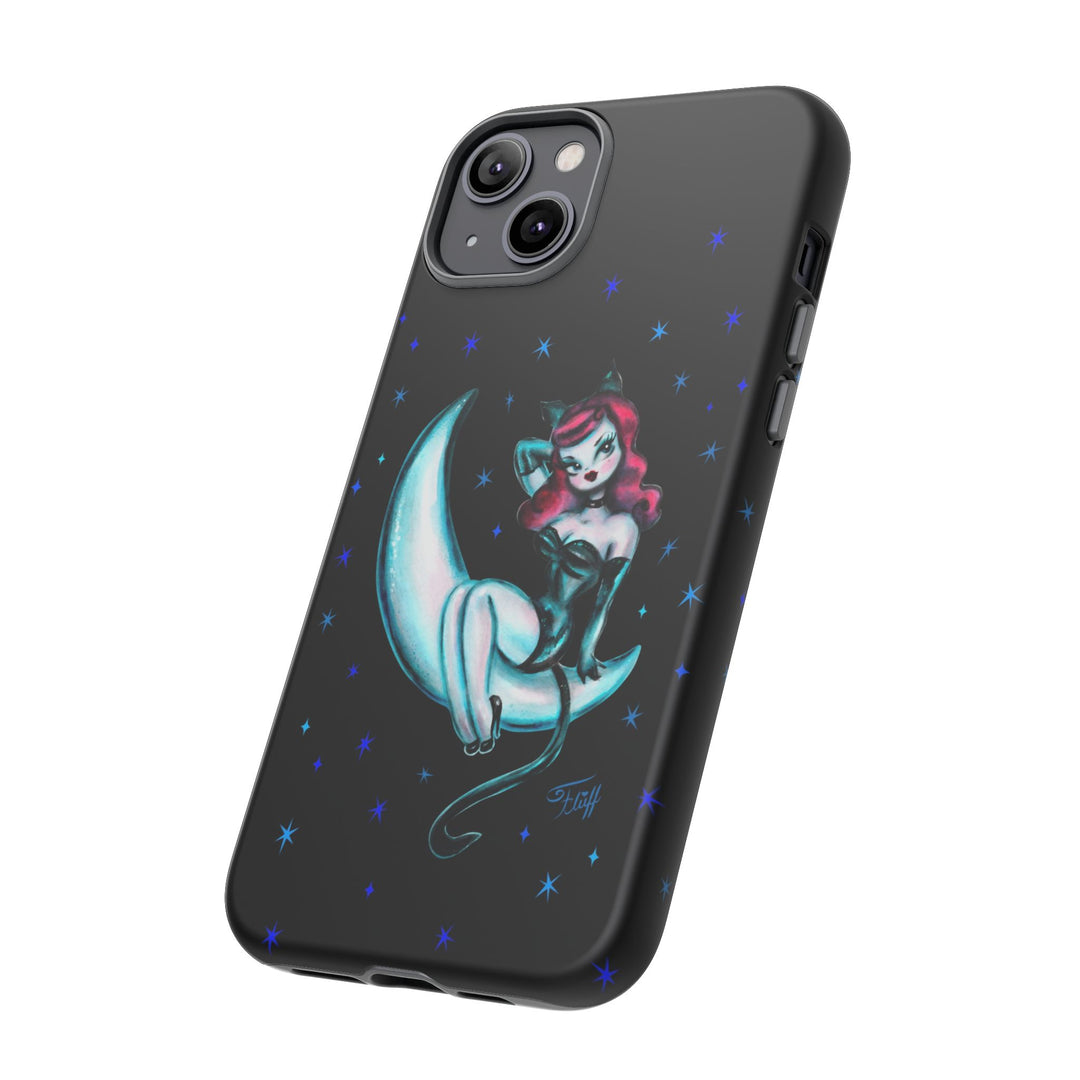 Kitten on the Moon • Tough Phone Case