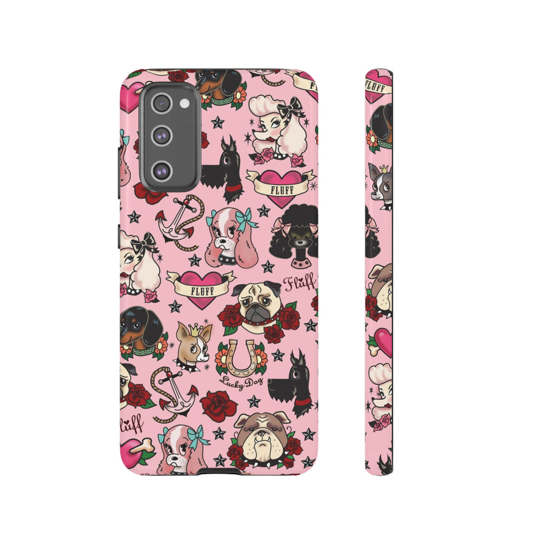 Tattoo Pooch Pink • Tough Phone Case