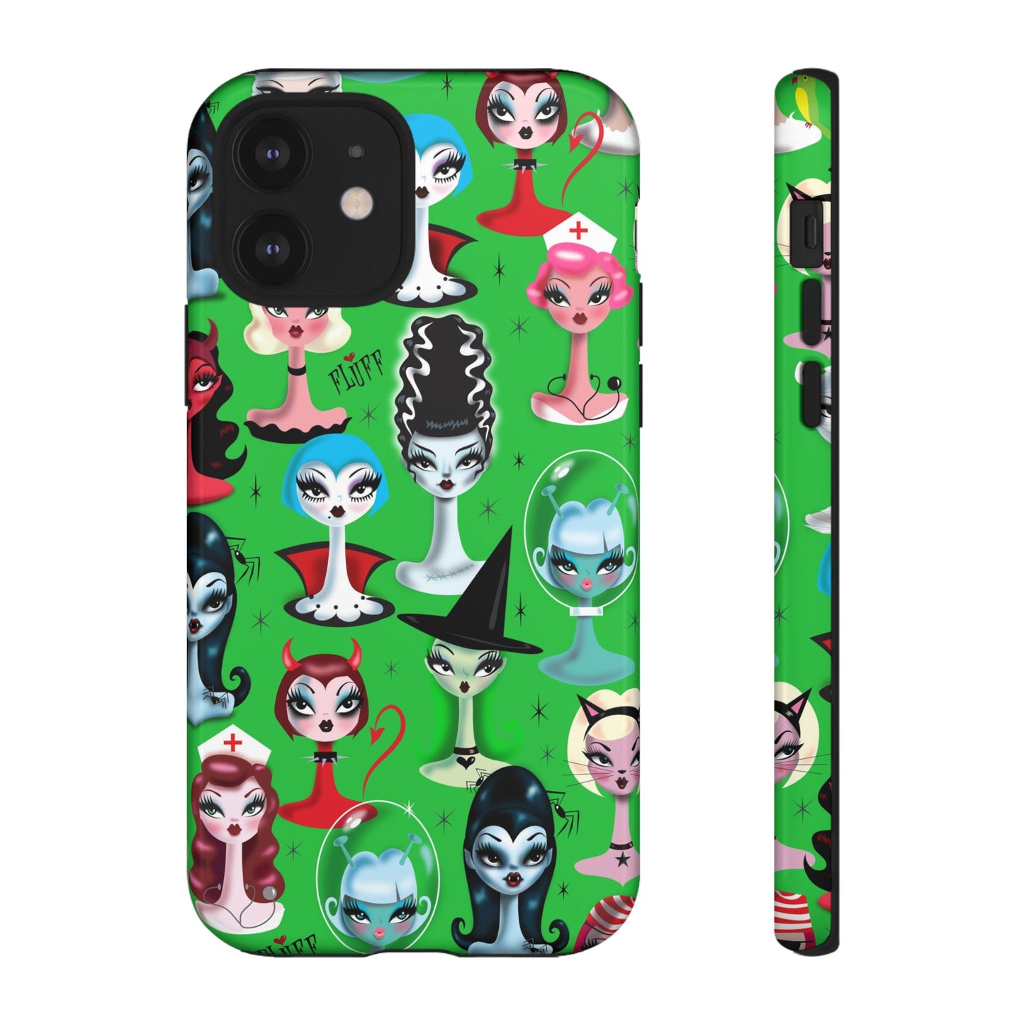 Spooky Dolls Green • Tough Phone Case