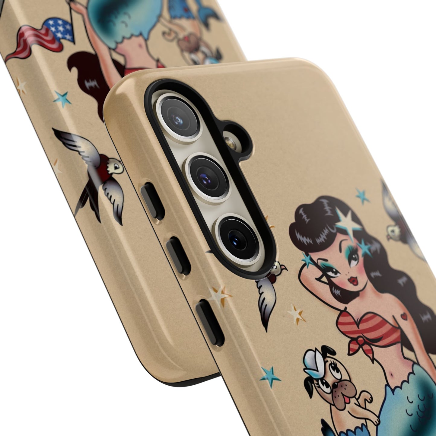 Patriotic Mermaid • Tough Phone Case