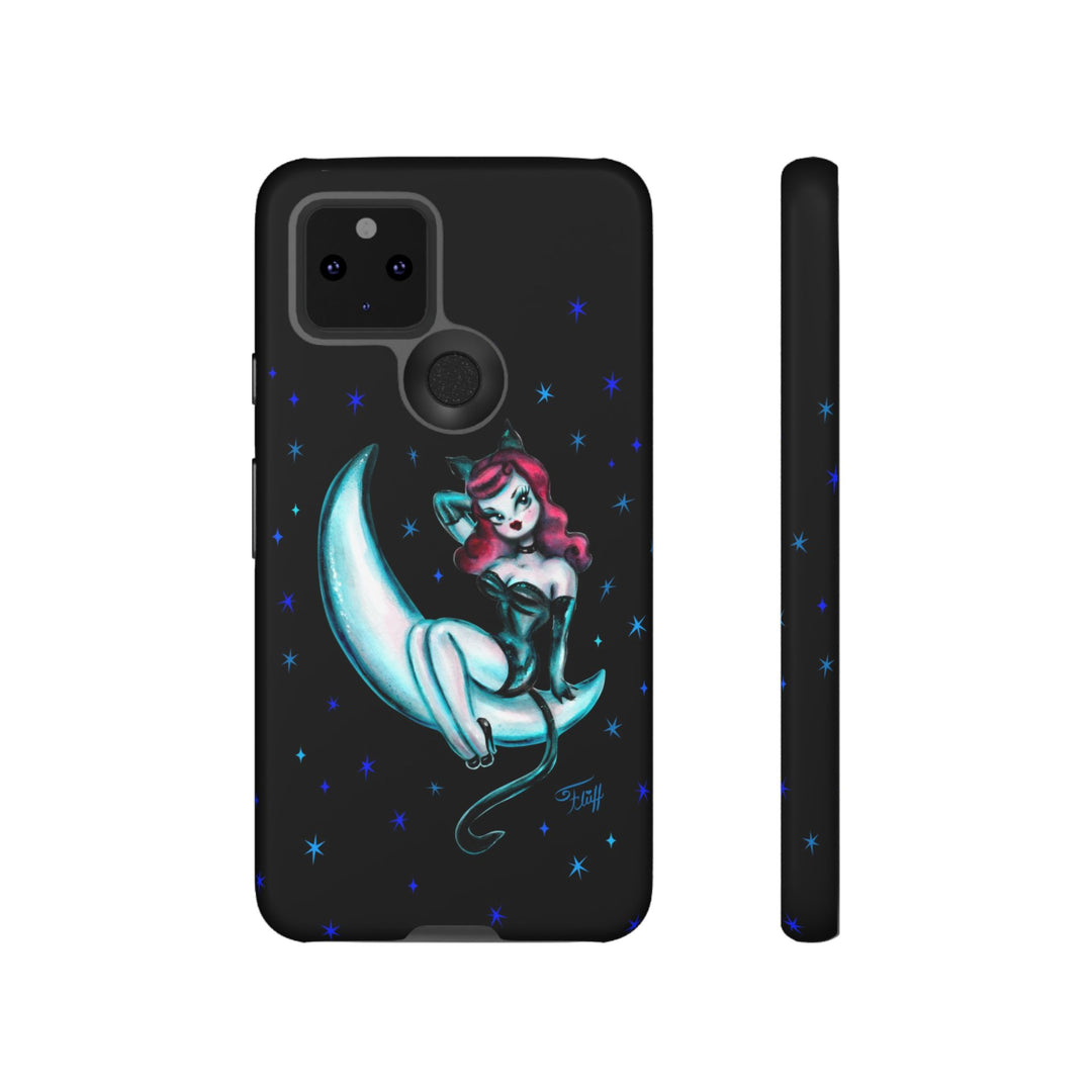 Kitten on the Moon • Tough Phone Case