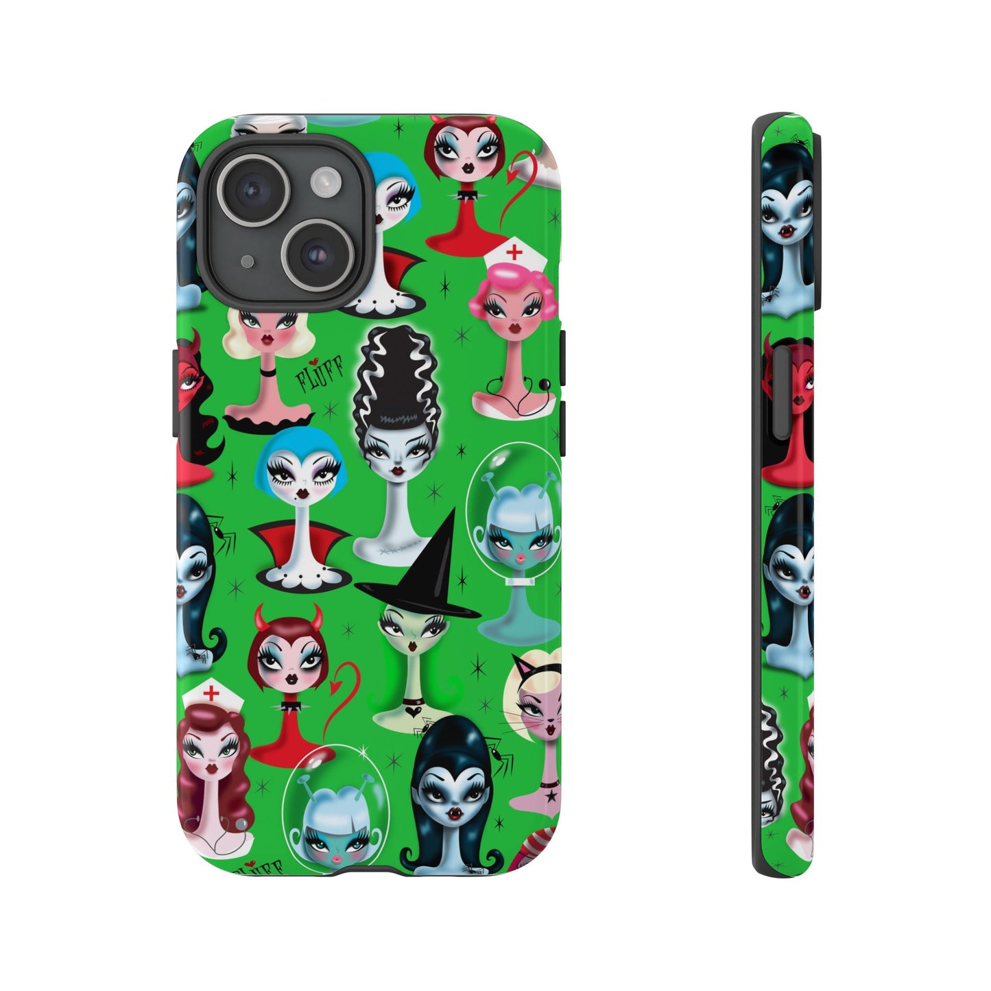 Spooky Dolls Green • Tough Phone Case