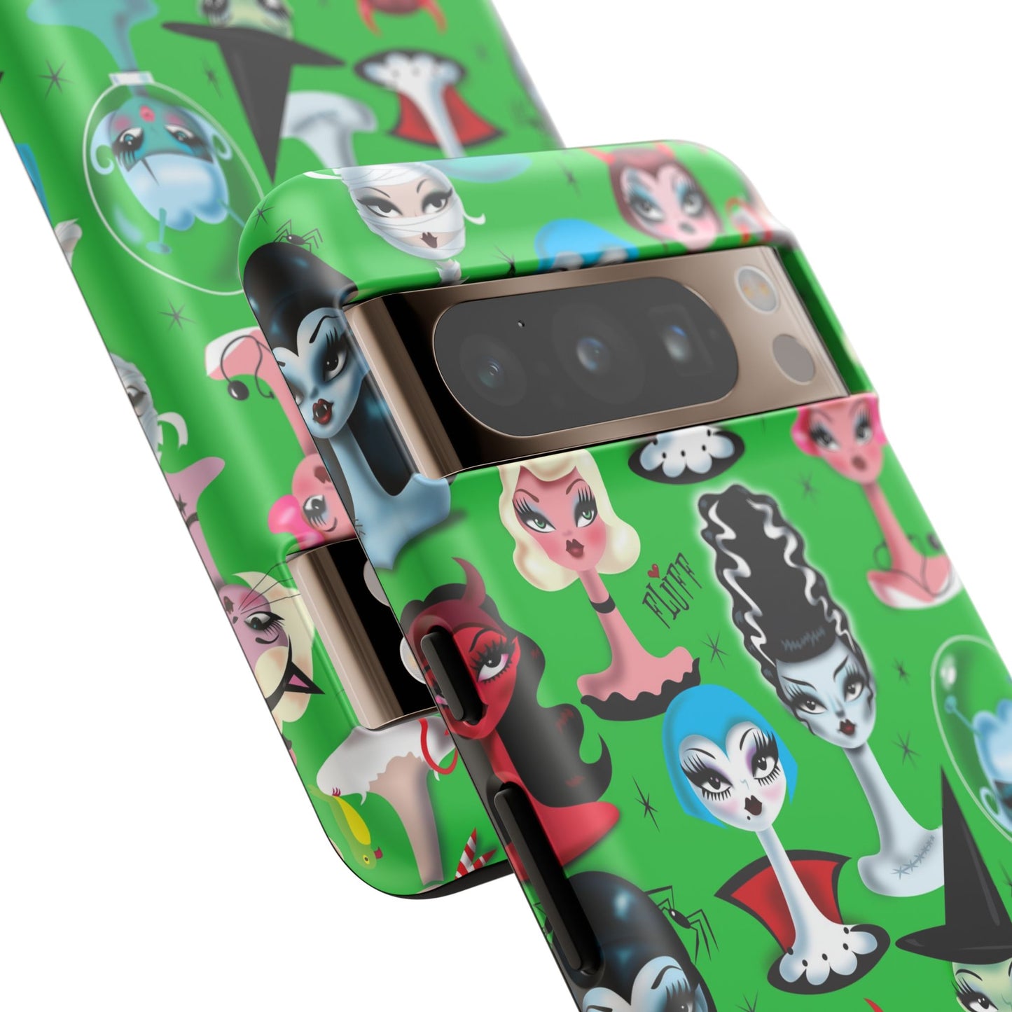 Spooky Dolls Green • Tough Phone Case