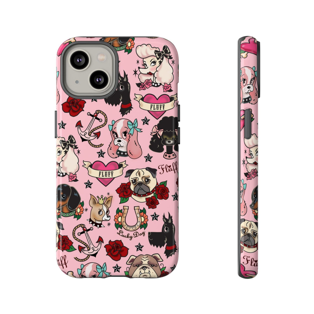 Tattoo Pooch Pink • Tough Phone Case