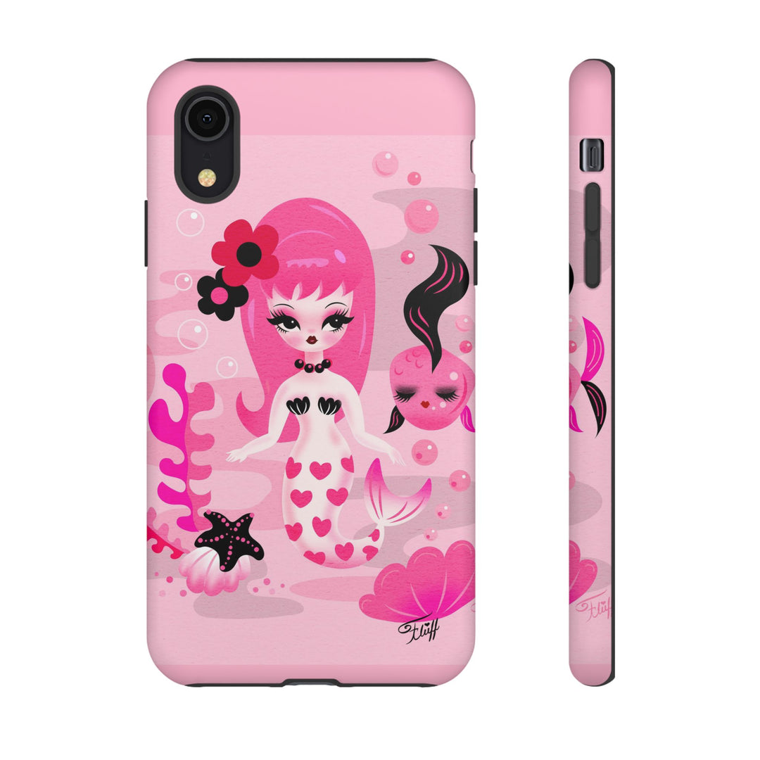 Pink Mod Mermaid • Tough Phone Case