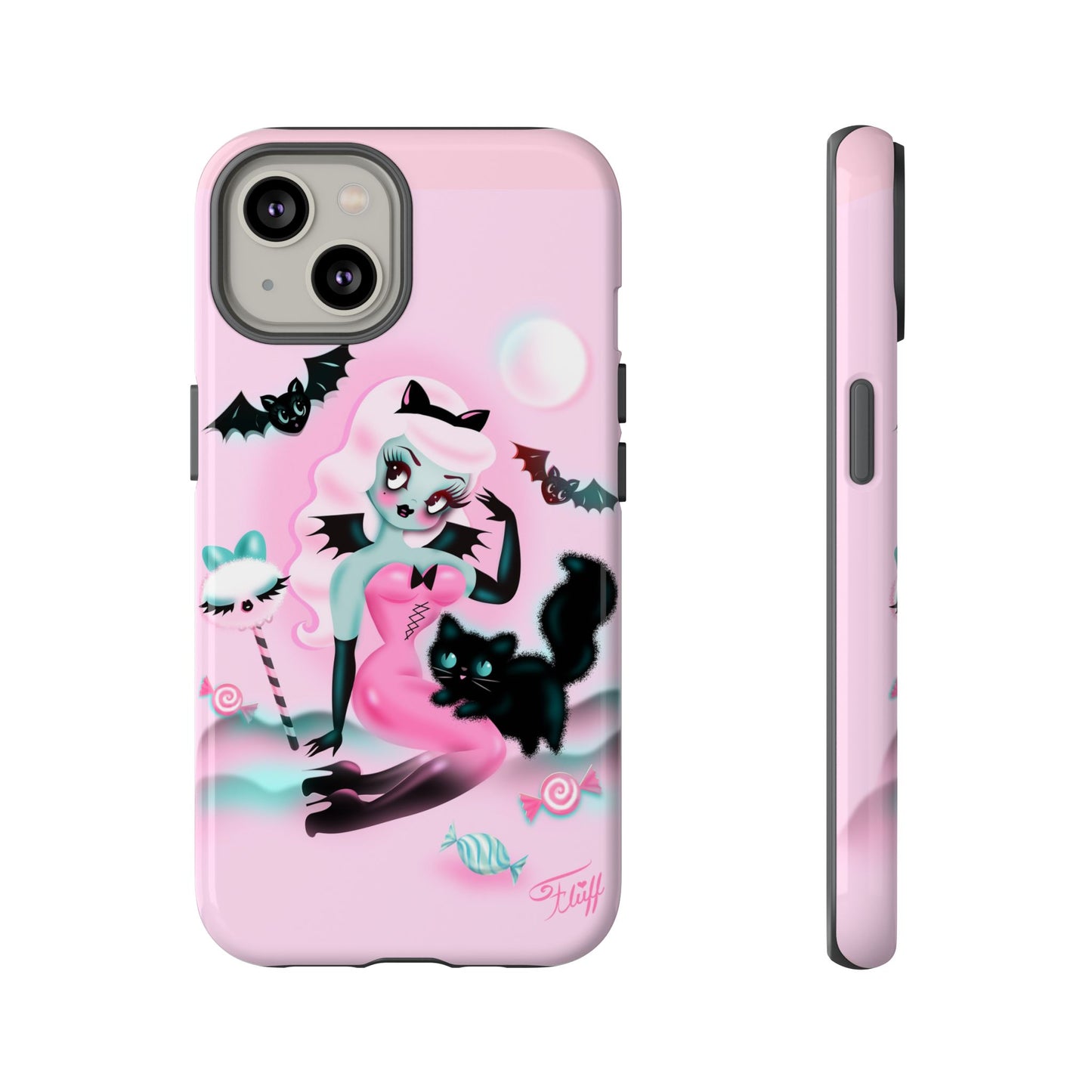 Pastel Candy Vampire with Kitty • Tough Phone Case