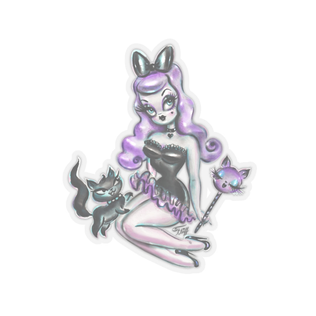 Purple Goth Candy Doll • Kiss-Cut Sticker