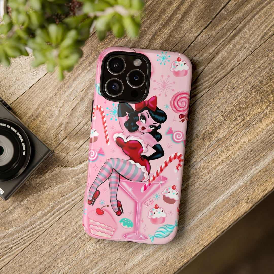 Candy Cane Martini Girl • Case Mate Galaxy S7 & S9 Slim Phone Case