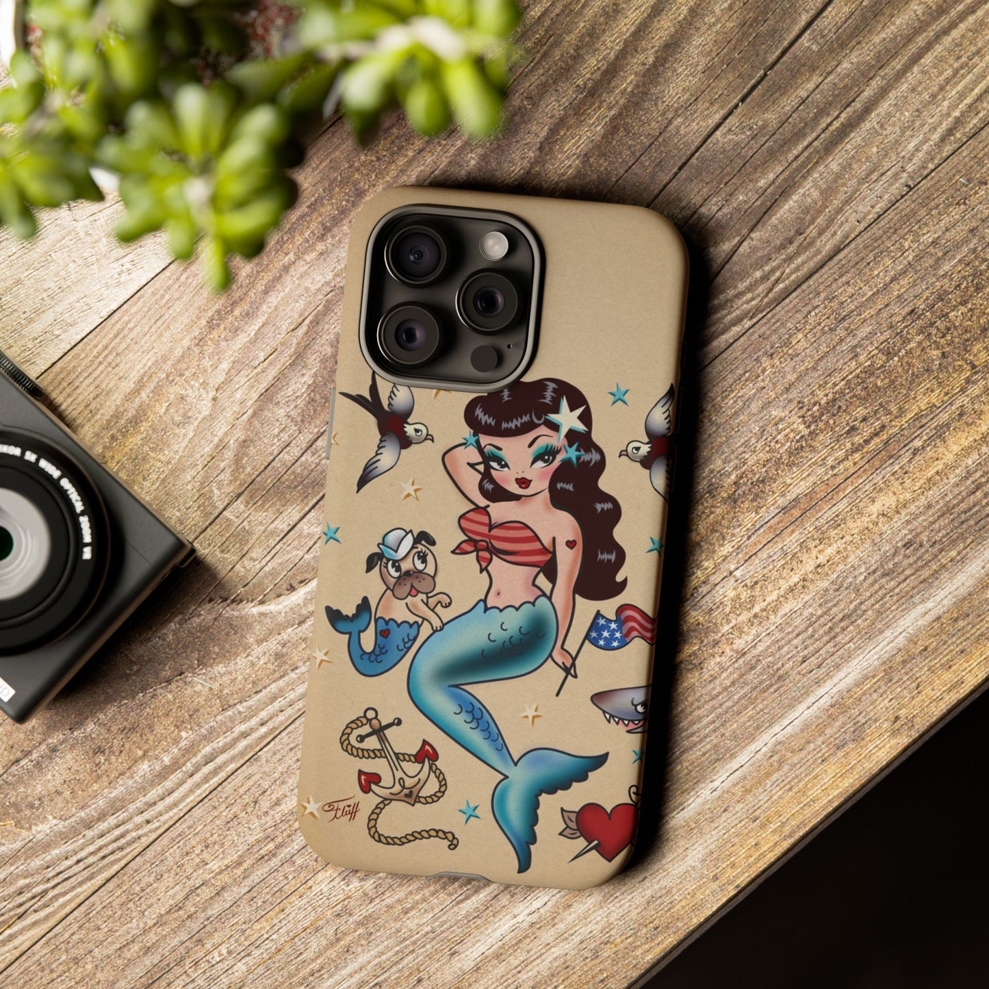 Patriotic Mermaid • Tough Phone Case