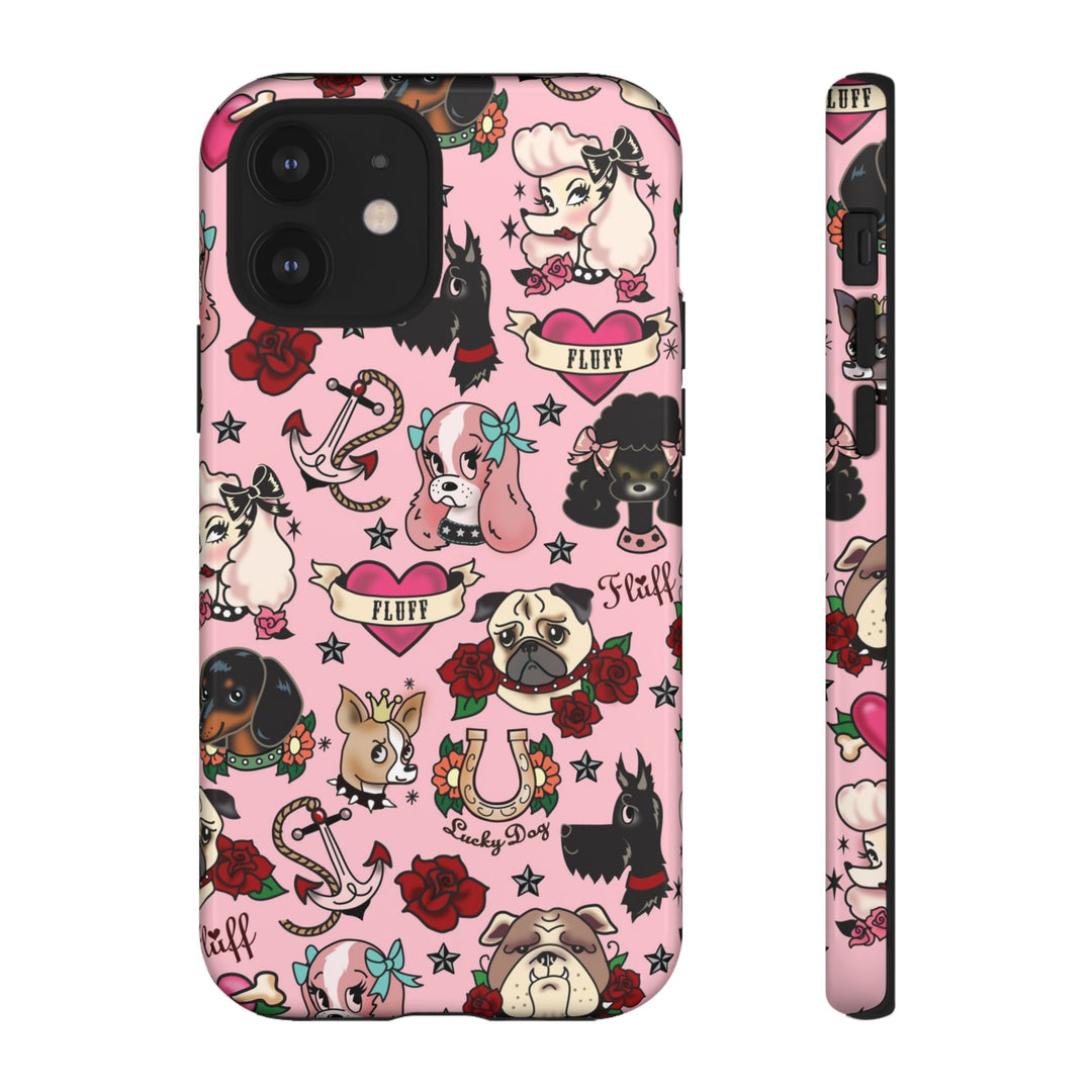 Tattoo Pooch Pink • Tough Phone Case
