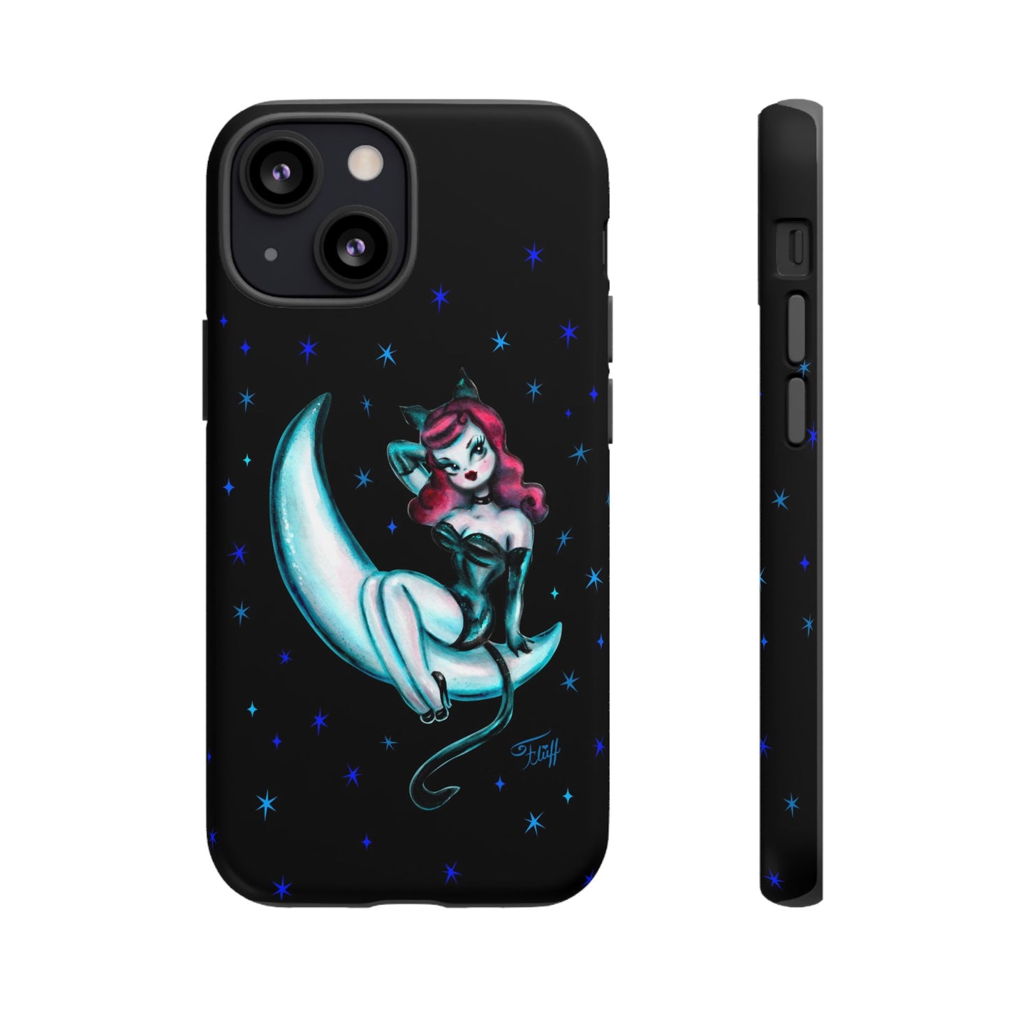 Kitten on the Moon • Tough Phone Case