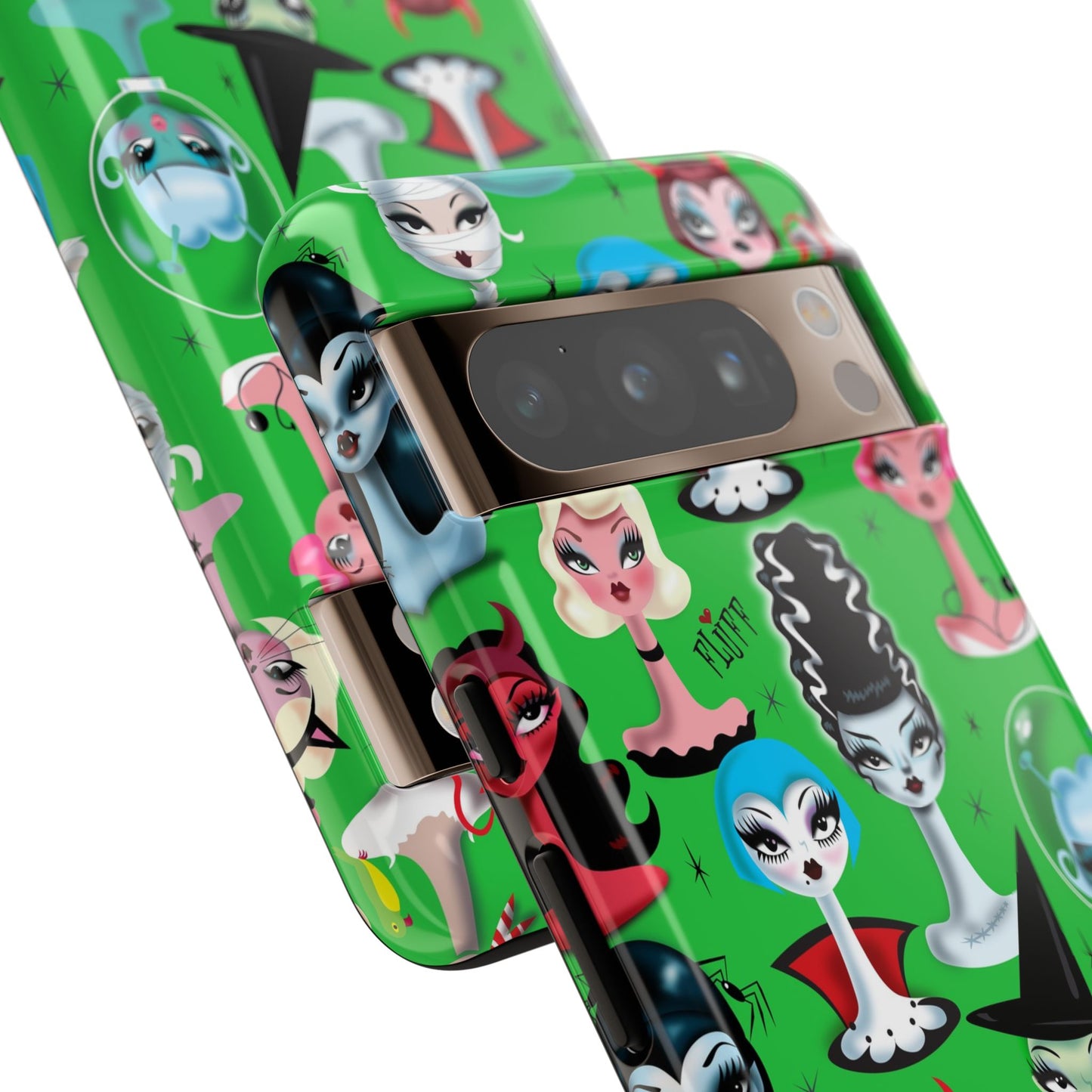 Spooky Dolls Green • Tough Phone Case