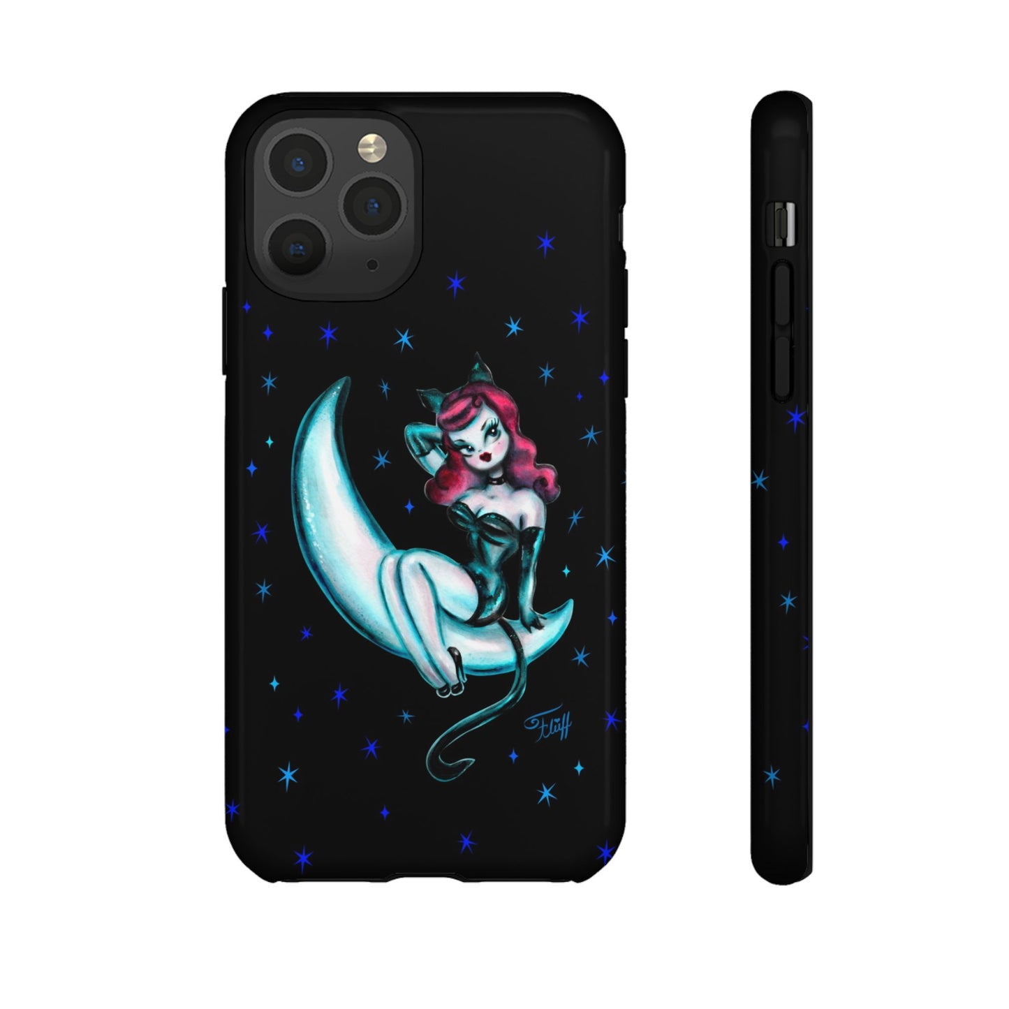 Kitten on the Moon • Tough Phone Case