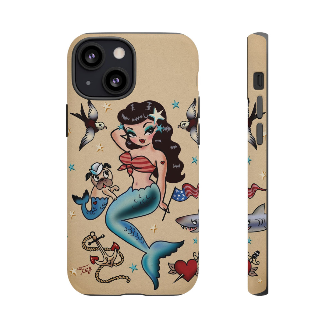 Patriotic Mermaid • Tough Phone Case