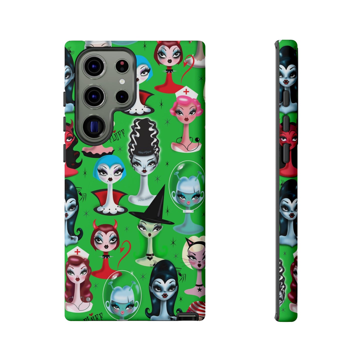 Spooky Dolls Green • Tough Phone Case