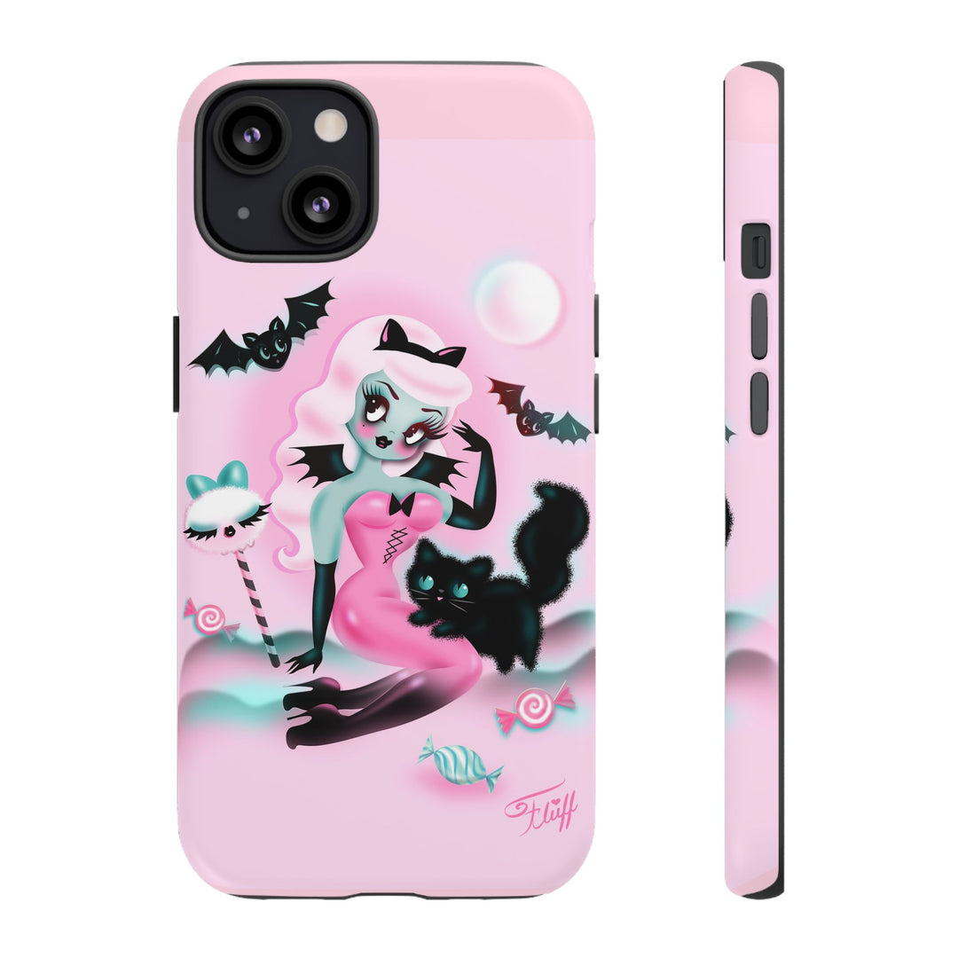 Pastel Candy Vampire with Kitty • Tough Phone Case