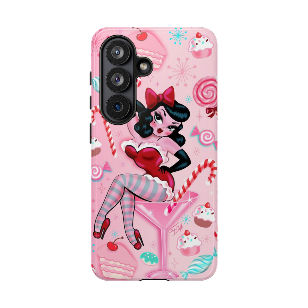 Candy Cane Martini Girl • Case Mate Galaxy S7 & S9 Slim Phone Case