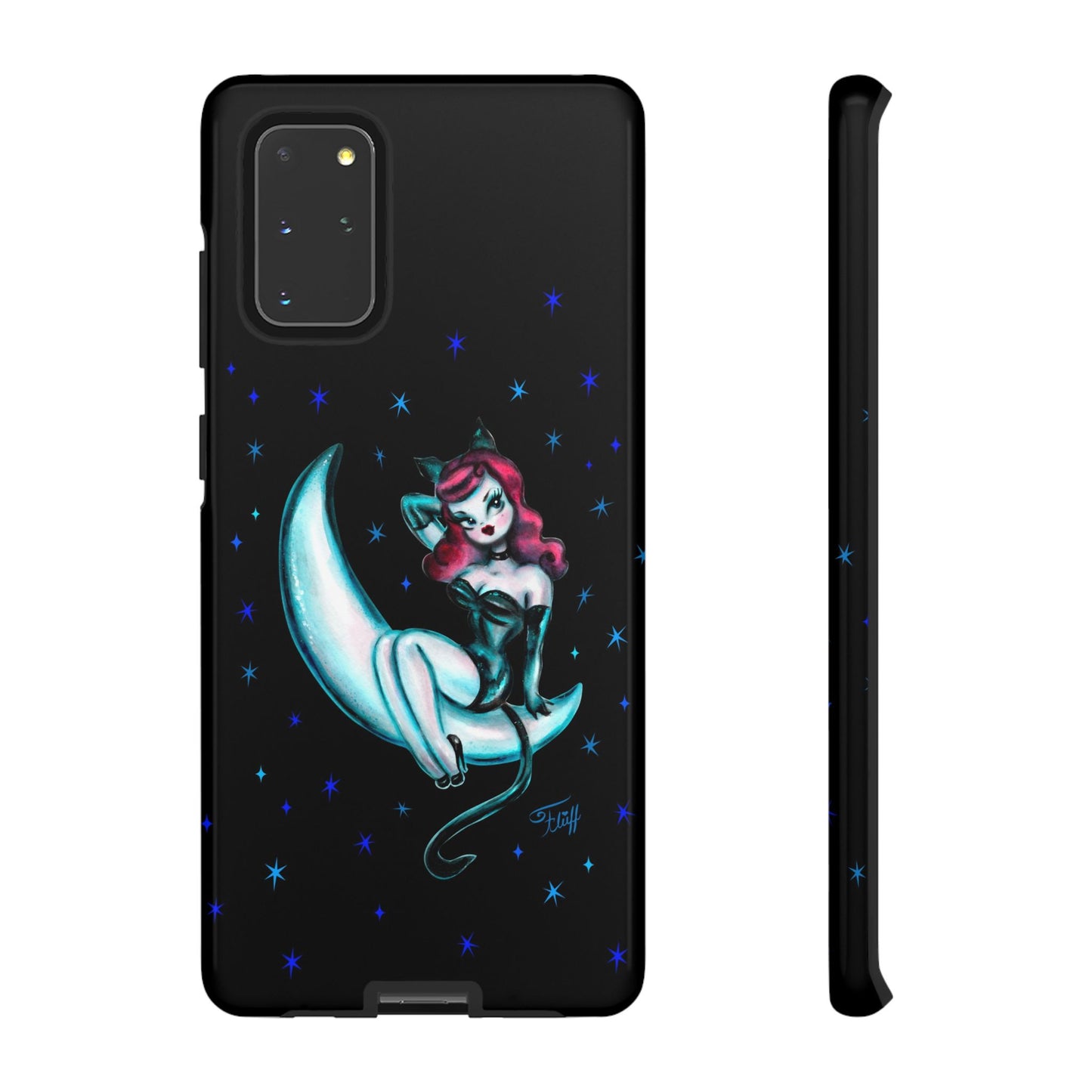 Kitten on the Moon • Tough Phone Case