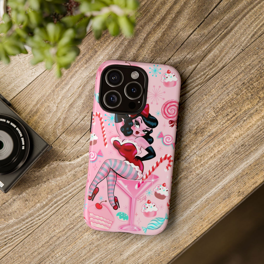 Candy Cane Martini Girl • Case Mate Galaxy S7 & S9 Slim Phone Case