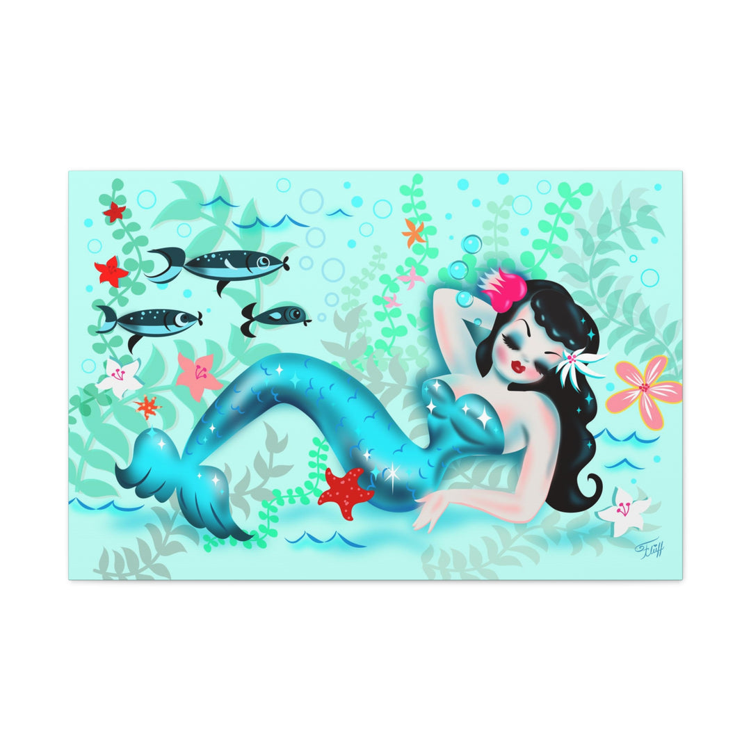 Dozing Mermaid • Canvas Gallery Wrap