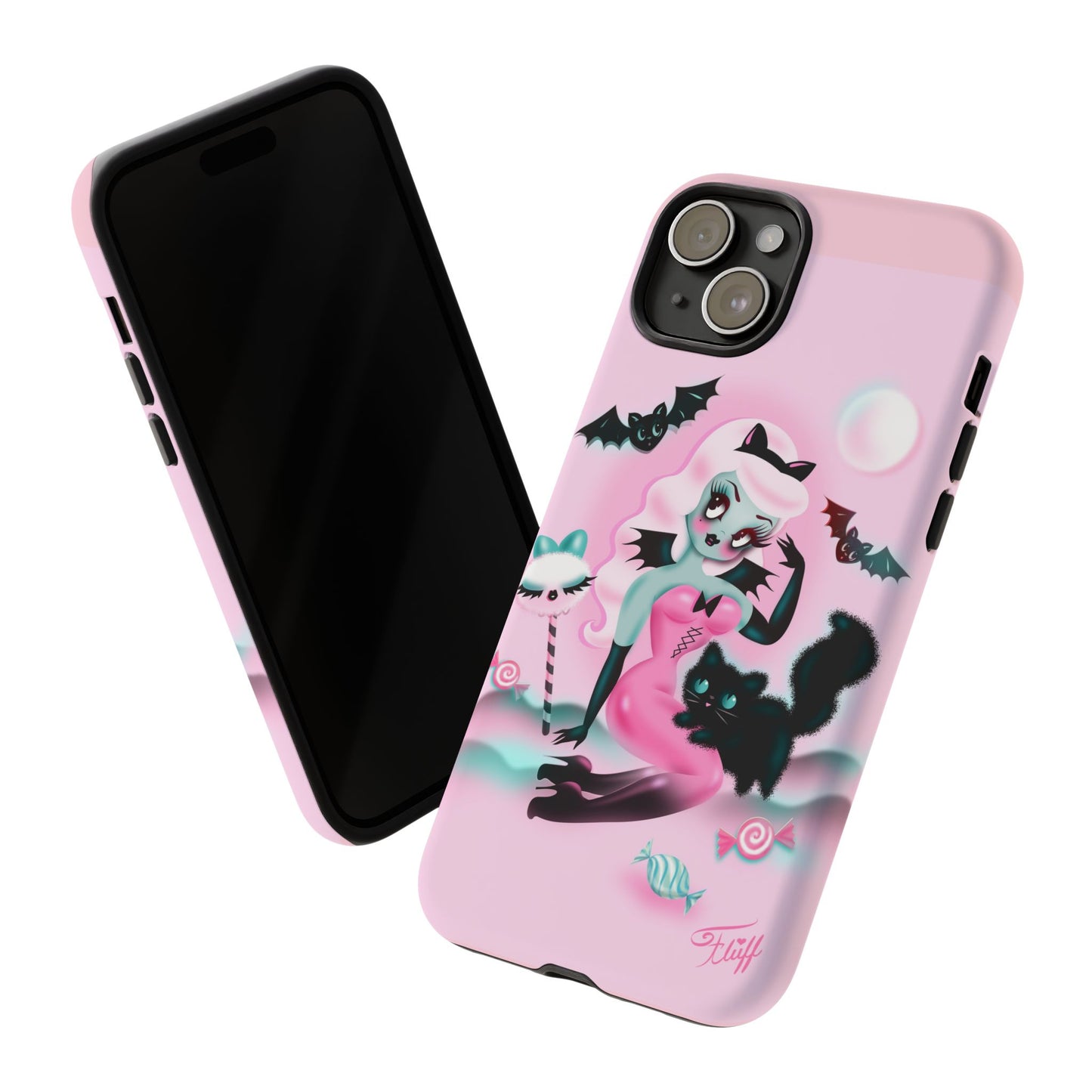 Pastel Candy Vampire with Kitty • Tough Phone Case